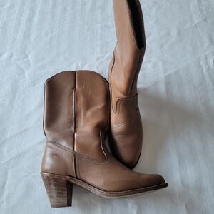 Vintage Dexter Brown Leather Women's Boots Size 9